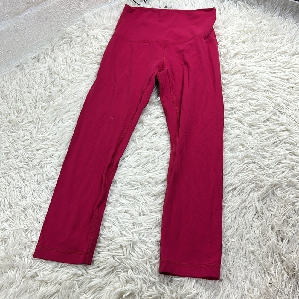 Lululemon Align Crop *21" Ruby Red - image 1
